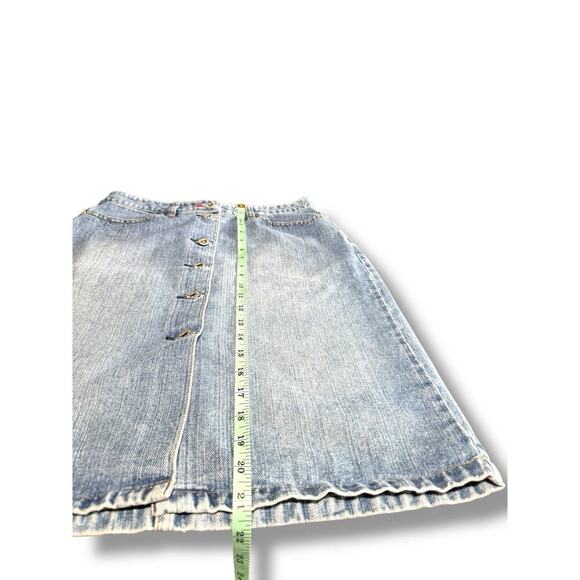 Tommy Hilfiger Vintage Y2K Button Front Denim Skirt Women’s Size 2 28” Waist - Picture 8 of 8